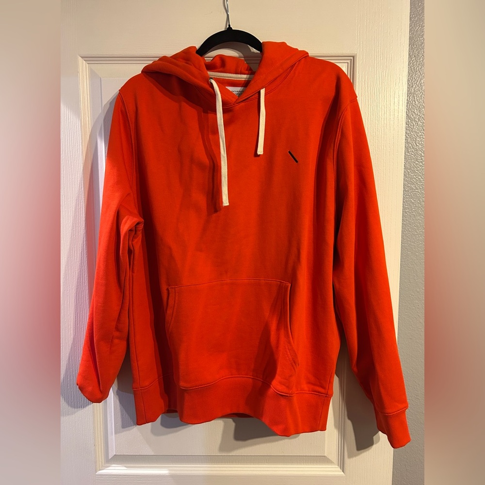 Saturdays New York City - Orange Hoodie with Drawstrings